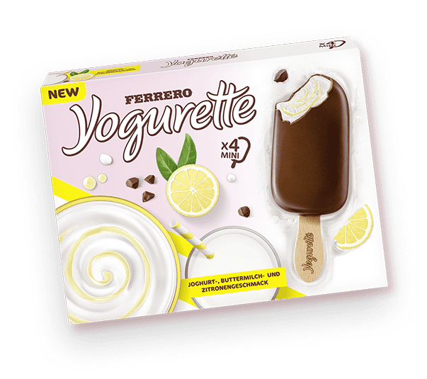 Yogurette Eis Buttermilk & Lemon: 4er Packung