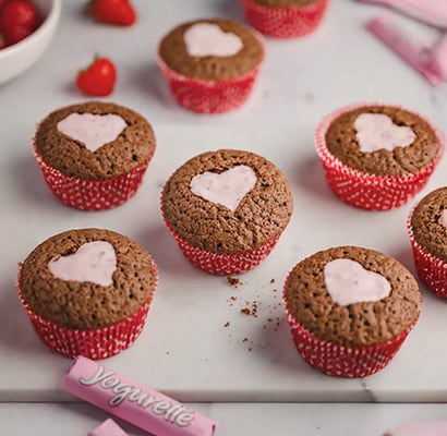 Herz-Muffins mit Yogurette®