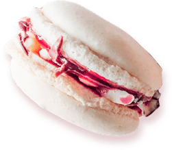 Macaron von der Seite